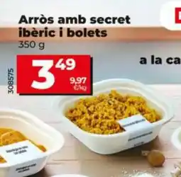 Maxi Dia Arròs amb secret ibèric i bolets oferta
