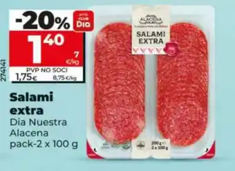 Maxi Dia DIA NUESTRA ALACENA Salami extra oferta