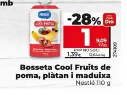 Maxi Dia Bosseta Cool Fruits de poma, plàtan i maduixa oferta
