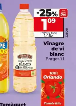 Maxi Dia BORGES Vinagre de vi blanc oferta