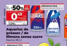 Maxi Dia AQUARIUS de préssec / de İlimona sense sucre oferta