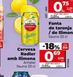 Maxi Dia AMSTEL Cervesa Radler amb llimona oferta