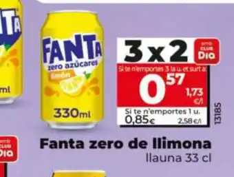 Maxi Dia FANTA zero de llimona oferta