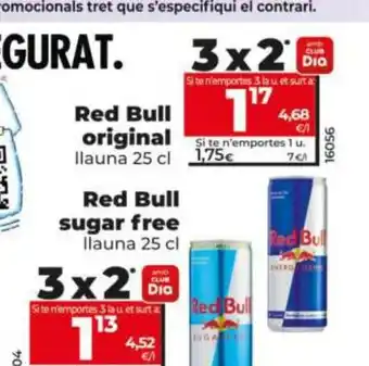 Maxi Dia RED BULL original oferta