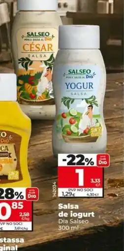 Maxi Dia DIA SALSEO Salsa de iogurt oferta