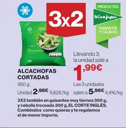 Hipercor Alcachofas cortadas oferta