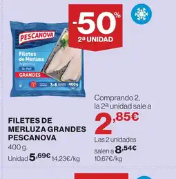 Hipercor PESCANOVA Fuente de merluza grandes oferta