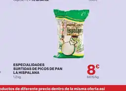 Hipercor LA HISPALANA Especialidades surtidas de picos de pan oferta