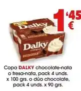 TOP Cash & Carry Dalky - copa chocolate-nata o fresa-nata o dúo chocolate oferta