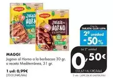 Supermercados Lupa Maggi - jugoso al horno a la barbacoa o receta mediterránea oferta