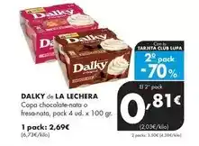 Supermercados Lupa La lechera - dalky de copa chocolate-nata o fresa-nata oferta