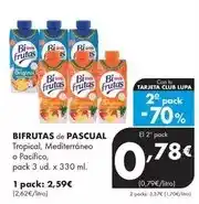 Supermercados Lupa Pascual - bifrutas de tropical, mediterráneo o pacífico oferta