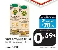 Supermercados Lupa Pascual - vive soy de bebida de avena oferta