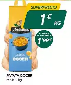 Masymas Hoteles meliá - patata cocer oferta