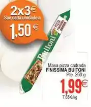 Plenus Supermercados Buitoni - finissima masa pizza cadrada oferta