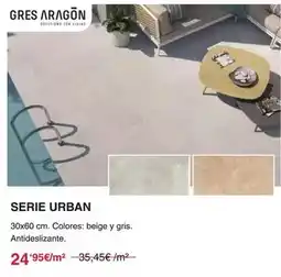 Chafiras Gres aragon - serie urban oferta