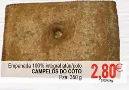 Plenus Supermercados Campelos do coto - empanada 100% integral atún/polo oferta