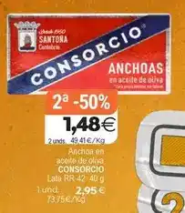 Plenus Supermercados Consorcio - anchoa en aceite de oliva lata oferta