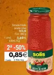 Plenus Supermercados Solís - tomate fritido aceite oliva oferta