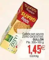 Plenus Supermercados Gullón - galleta sen azucre zero digestive oferta