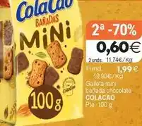 Plenus Supermercados Cola cao - galleta mini banada chocolate oferta