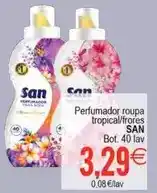 Plenus Supermercados San - perfumador roupa tropical/flores oferta
