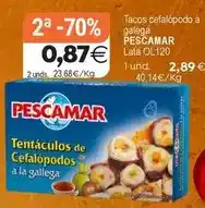 Plenus Supermercados Pescamar - tacos cefalópodo á galega oferta