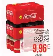 Plenus Supermercados Coca-cola - refresco cola orixinal/ zero/ zero zero oferta
