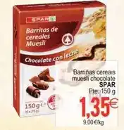 Plenus Supermercados Spar - barrinas cereais muesli chocolate oferta