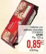 Plenus Supermercados Spar - cookies galletas con pebidas chocolate oferta