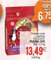 Plenus Supermercados Purina one - comida cans salmón delicate oferta