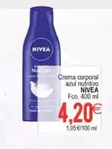 Plenus Supermercados Nivea - crema corporal azul nutritivo oferta