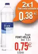 Plenus Supermercados Font vella - auga oferta