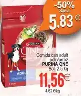 Plenus Supermercados Purina one - comida can adult polo/arroz oferta