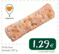 Valvi Supermercats Pa de coca bouquet oferta