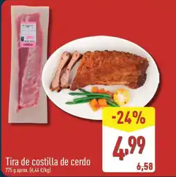 ALDI Tira de costilla de cerdo oferta