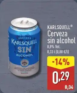 ALDI KARLSQUELL Cerveza sin alcohol oferta