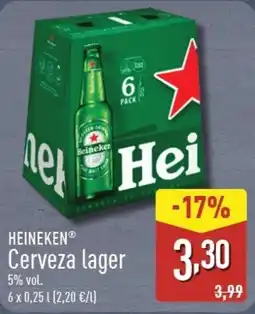 ALDI HEINEKEN Cerveza lager oferta