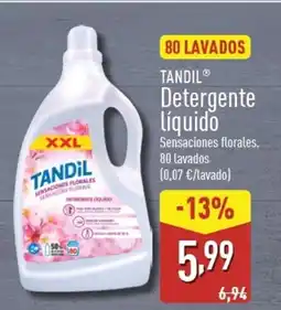 ALDI TANDIL Detergente líquido oferta