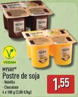 ALDI MYVAY Postre de soja oferta