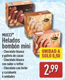 ALDI MUCCI Helados bombón mini oferta