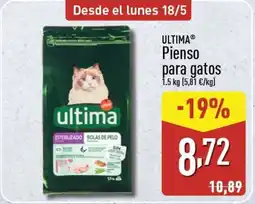 ALDI ULTIMA Pienso para gatos oferta