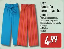 ALDI L&D Pantalón pernera ancha júnior oferta
