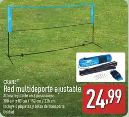 ALDI CRANE Red multideporte ajustable oferta