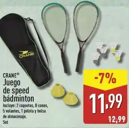ALDI CRANE Juego de speed bádminton oferta