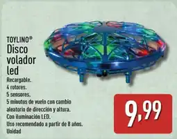 ALDI TOYLINO Disco volador led oferta