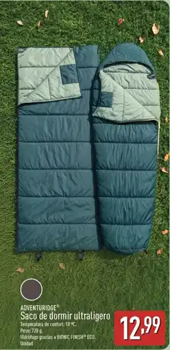 ALDI ADVENTURIDGE Saco de dormir ultraligero oferta