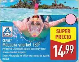 ALDI CRANE Máscara snorkel 180° oferta