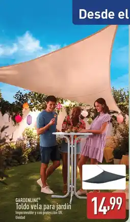 ALDI GARDENLINE Toldo vela para jardín oferta