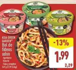 ALDI ASIA GREEN GARDEN Bol de fideos udon oferta